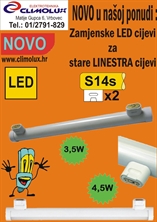 NEUE LED  Linienlampe- Linestra S14s- Striplight